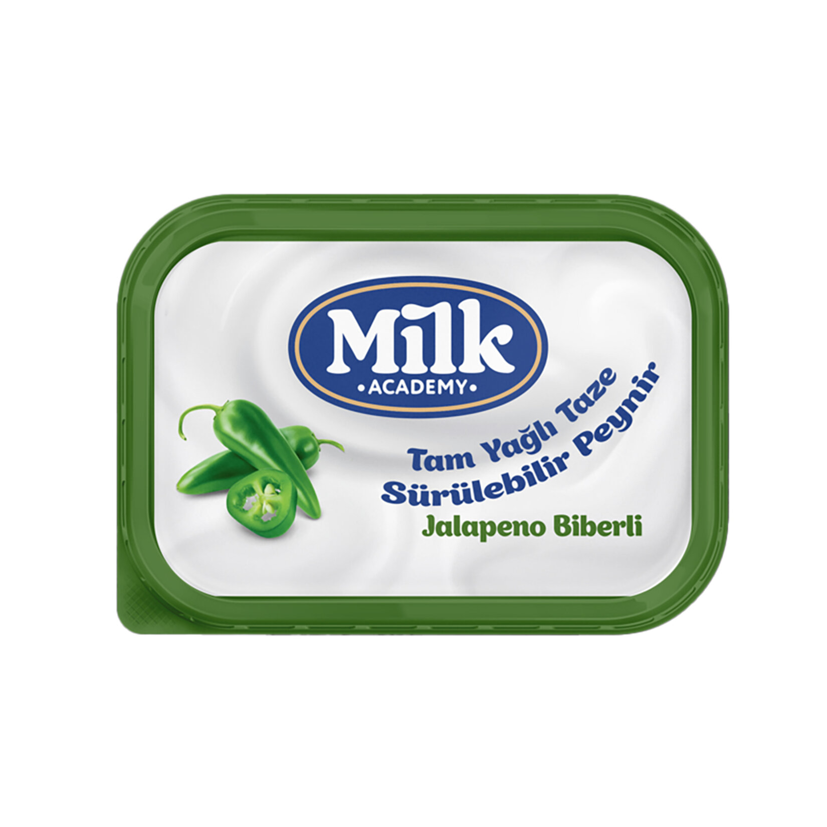 Milk Academy Jalapeno Biberli Taze Yağlı Sürülebilir Peynir 180 G