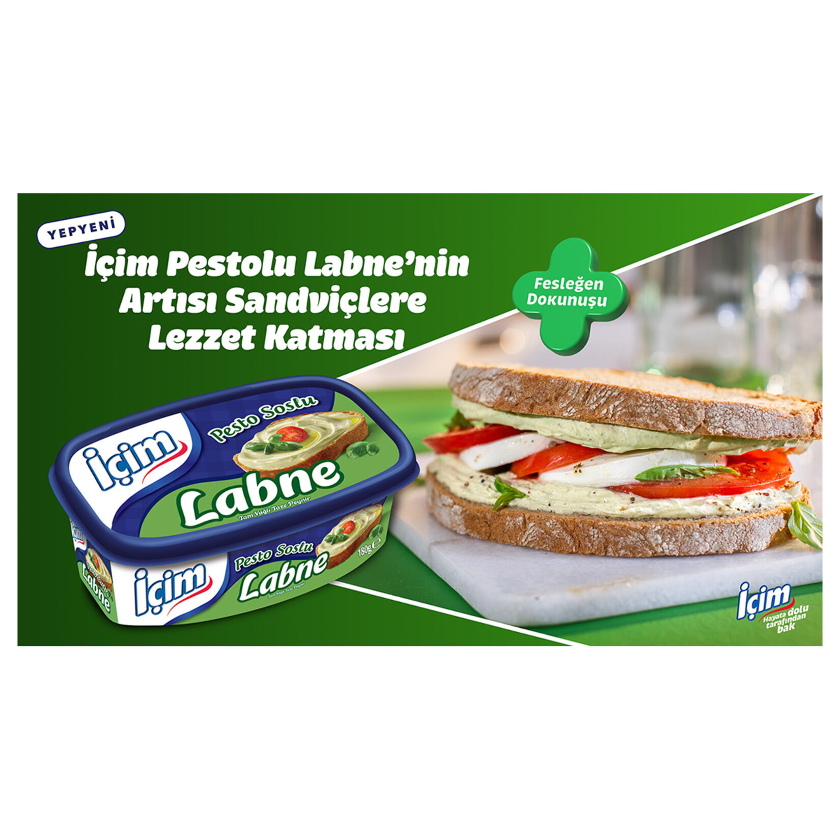 İçim Pesto Soslu Labne 180 G - Görsel 3