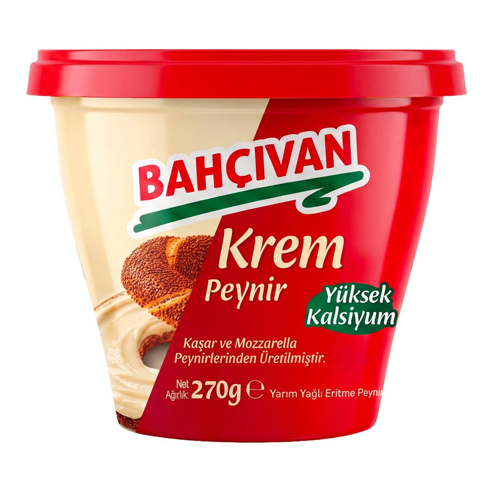 Bahçıvan Yarım Yağlı Sade Krem Peynir 270 G
