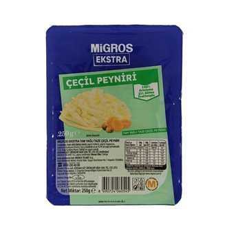 Migros Ekstra Tam Yağlı Taze Çeçil Peyniri 250 g