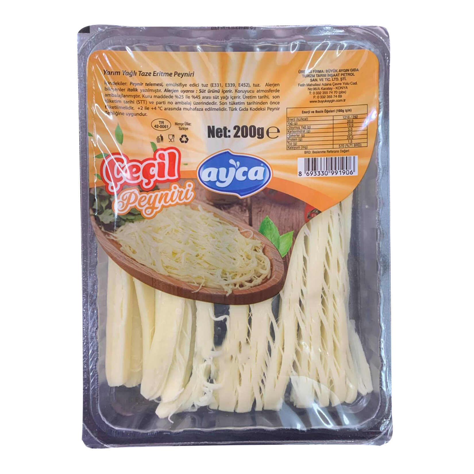 Ayca Çeçil Peyniri Vakumlu 200 G