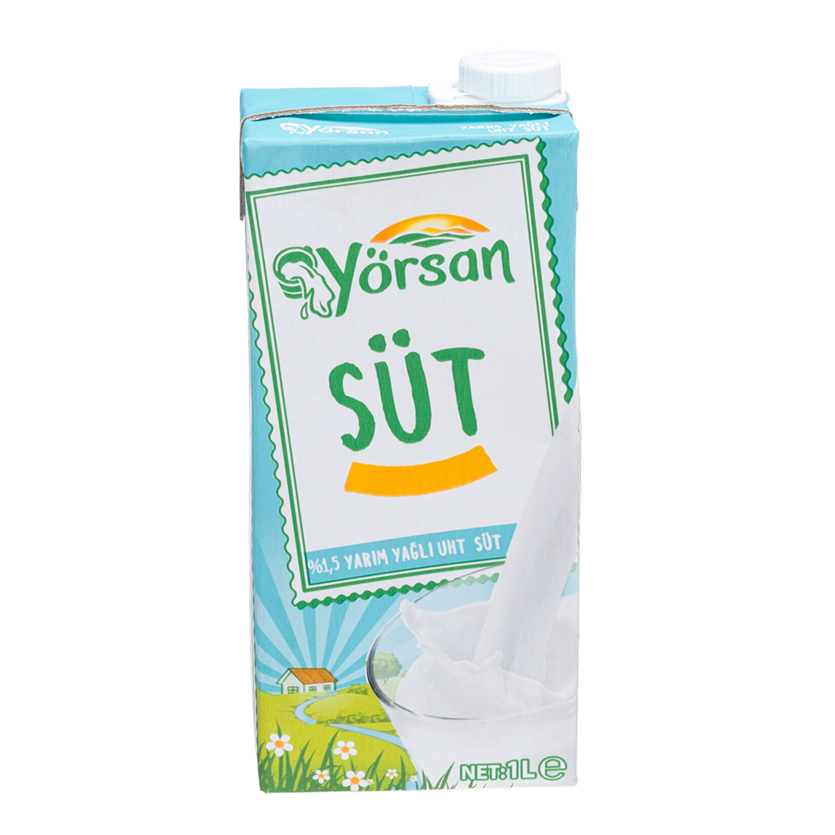Yörsan Yarım Yağlı Uht Süt 1L