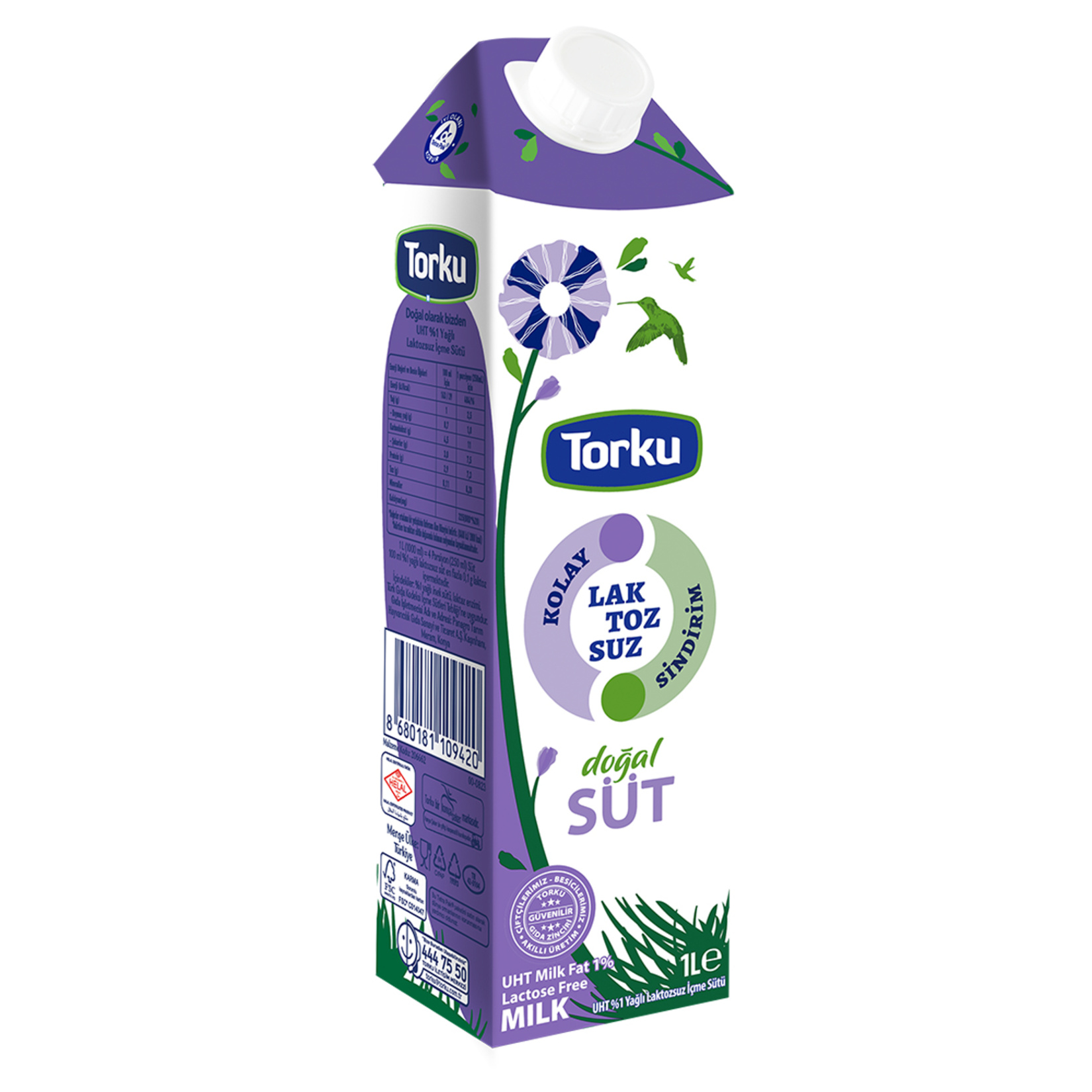 Torku Laktozsuz Süt 1 L