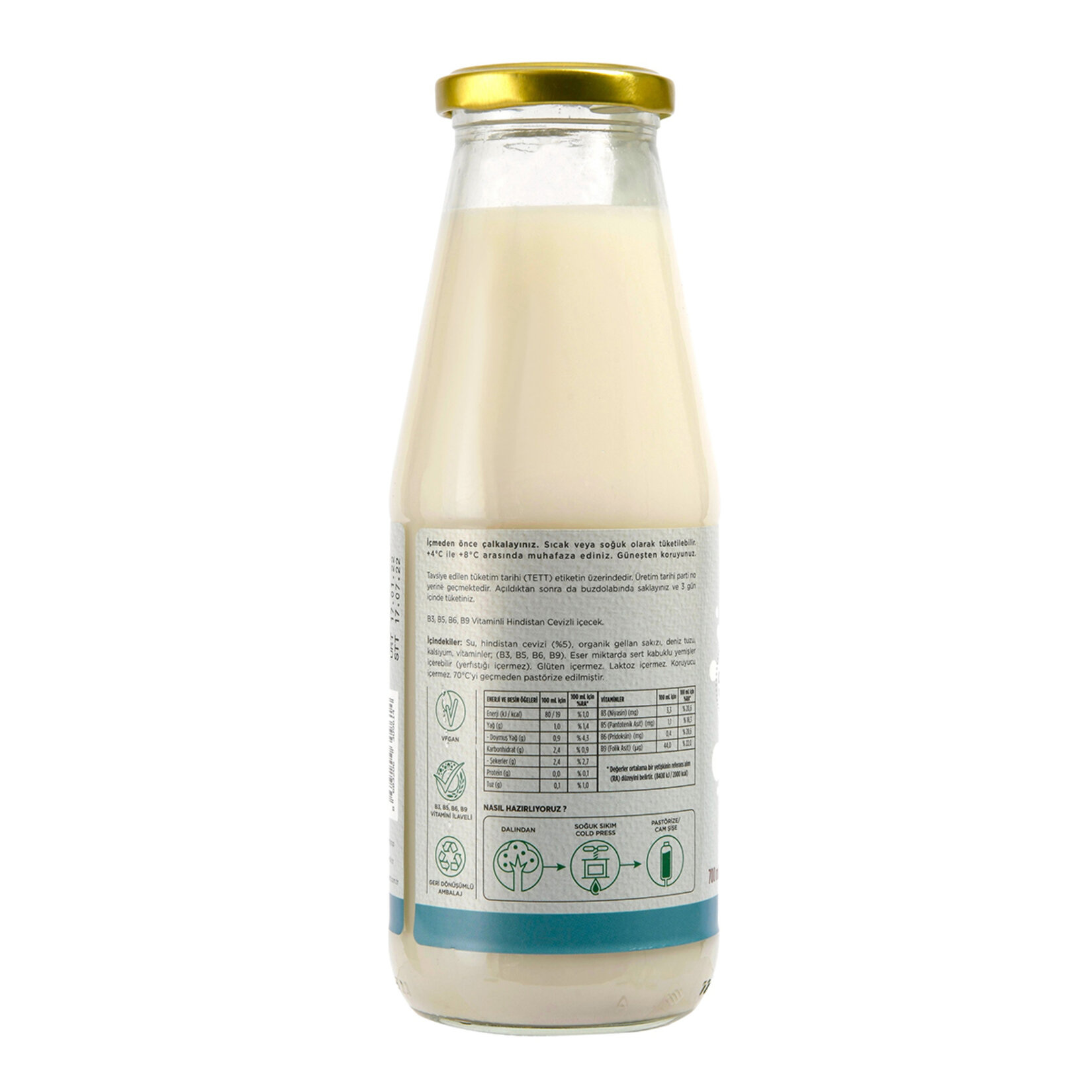 Veganmilk Hindistan Cevizli İçecek 700 Ml - Görsel 2