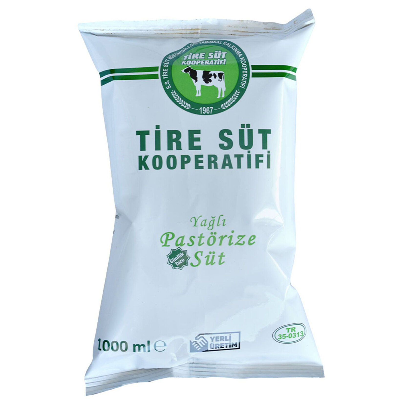Tire Süt Kooperatifi Pastörize Poşet Süt 1 L