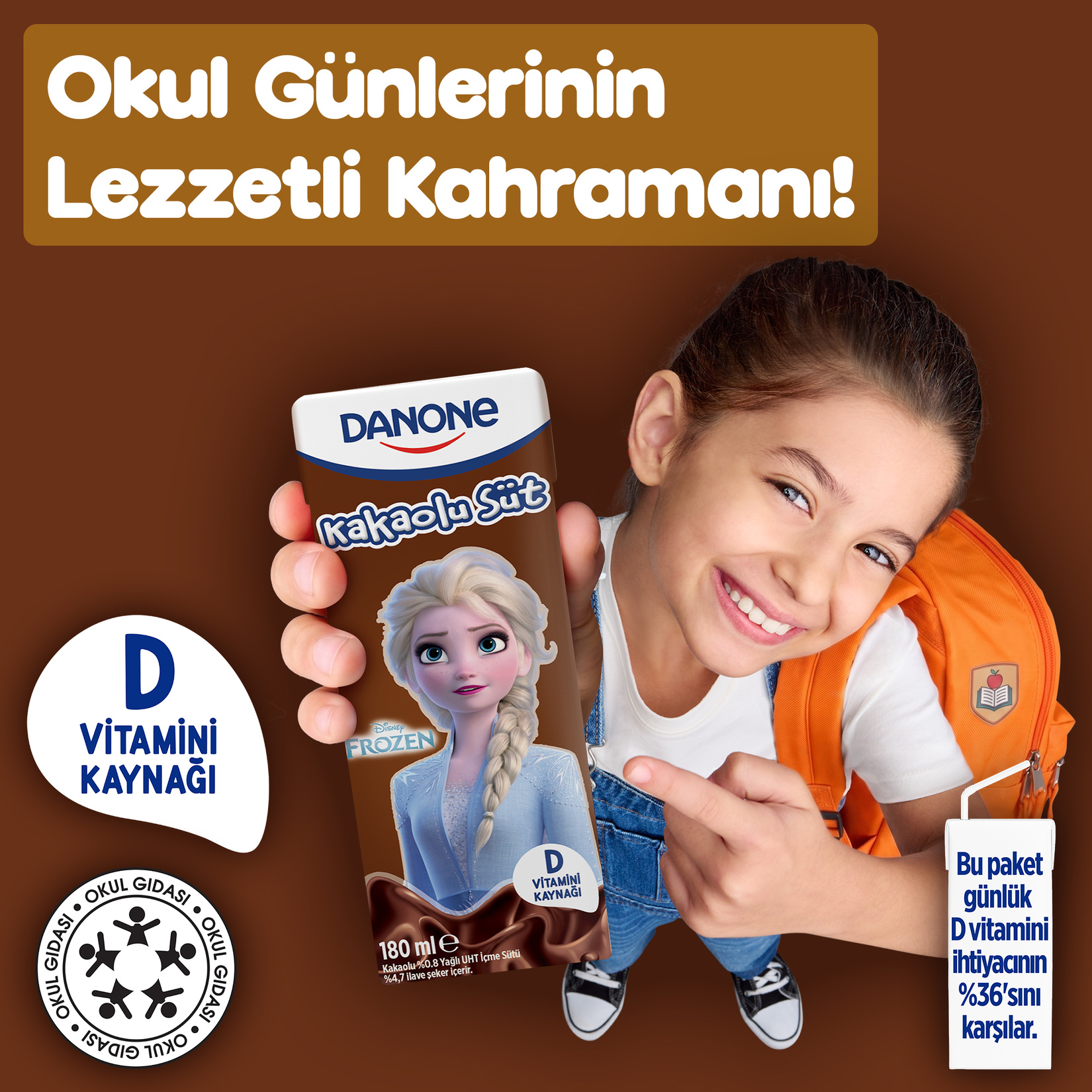 Danone Disney Kakaolu Süt 180 Ml - Görsel 4