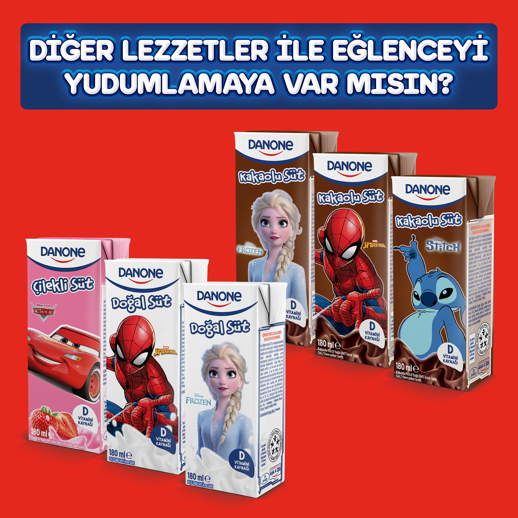 Danone Disney Muzlu Süt 180 Ml - Görsel 4
