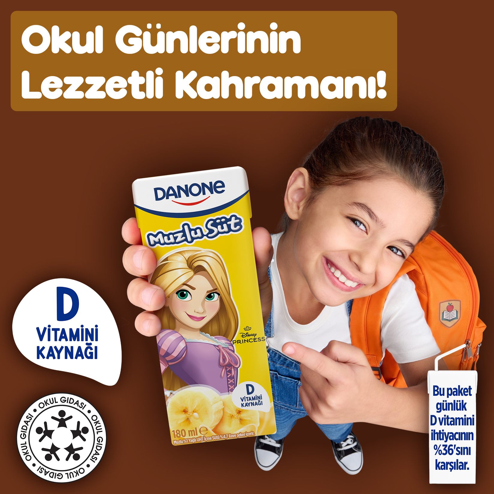 Danone Disney Muzlu Süt 6x180 Ml - Görsel 2