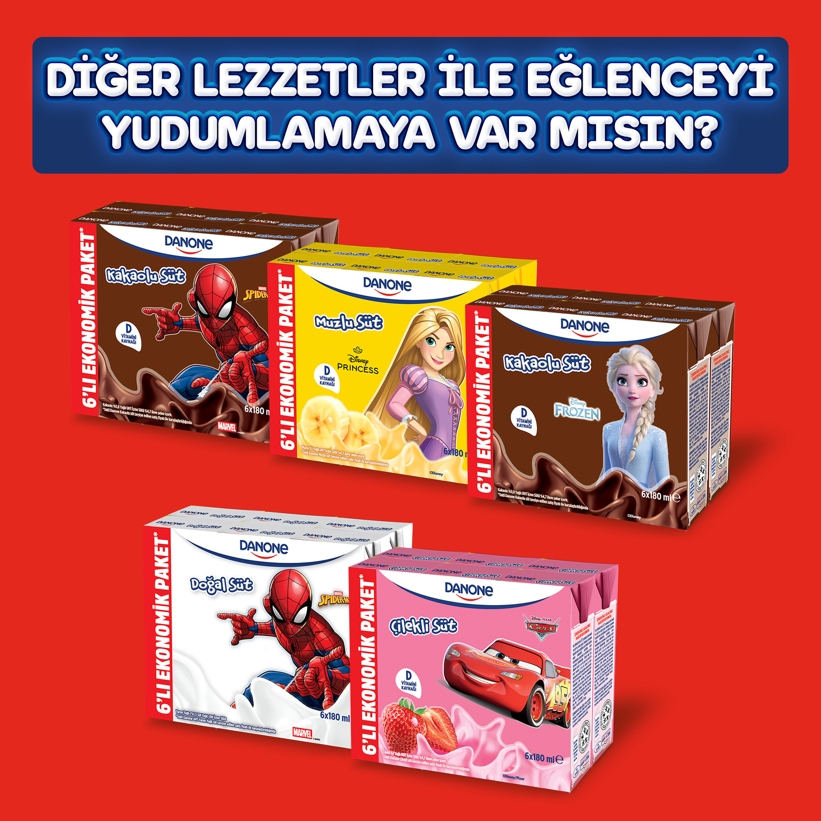Danone Doğal Süt 6x180 Ml - Görsel 6