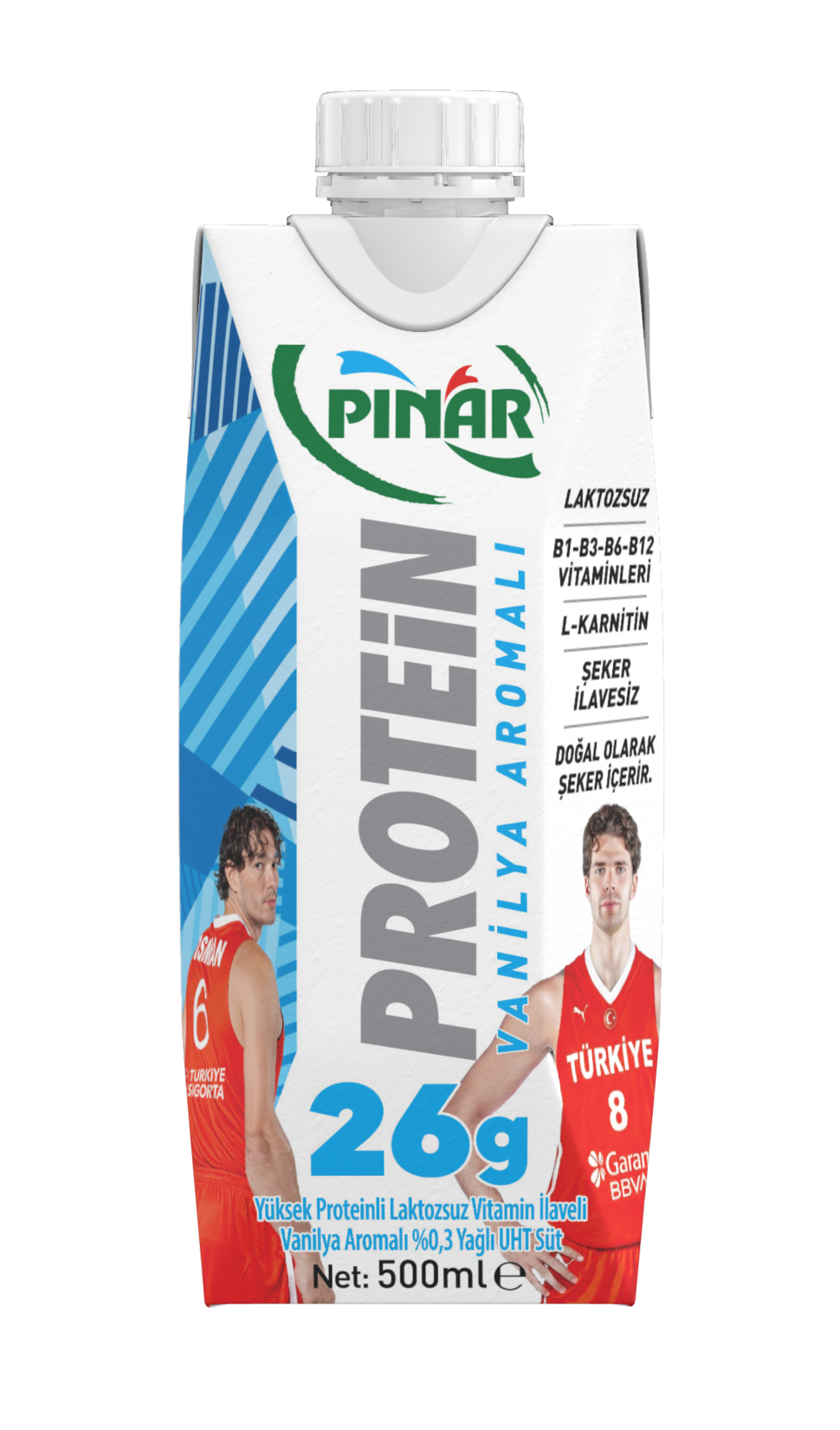 Pınar Protein Vanilya Aromalı Süt 500 ml