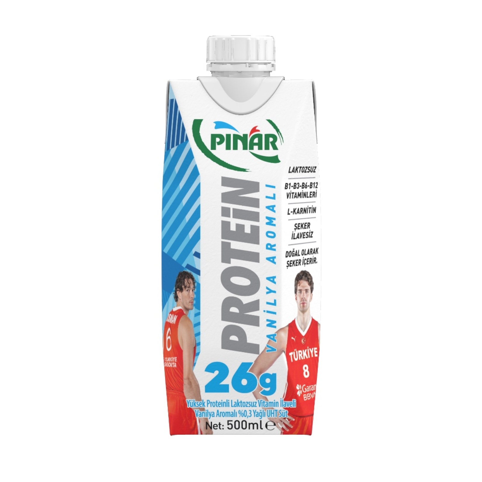 Pınar Protein Vanilya Aromalı Süt 500 ml