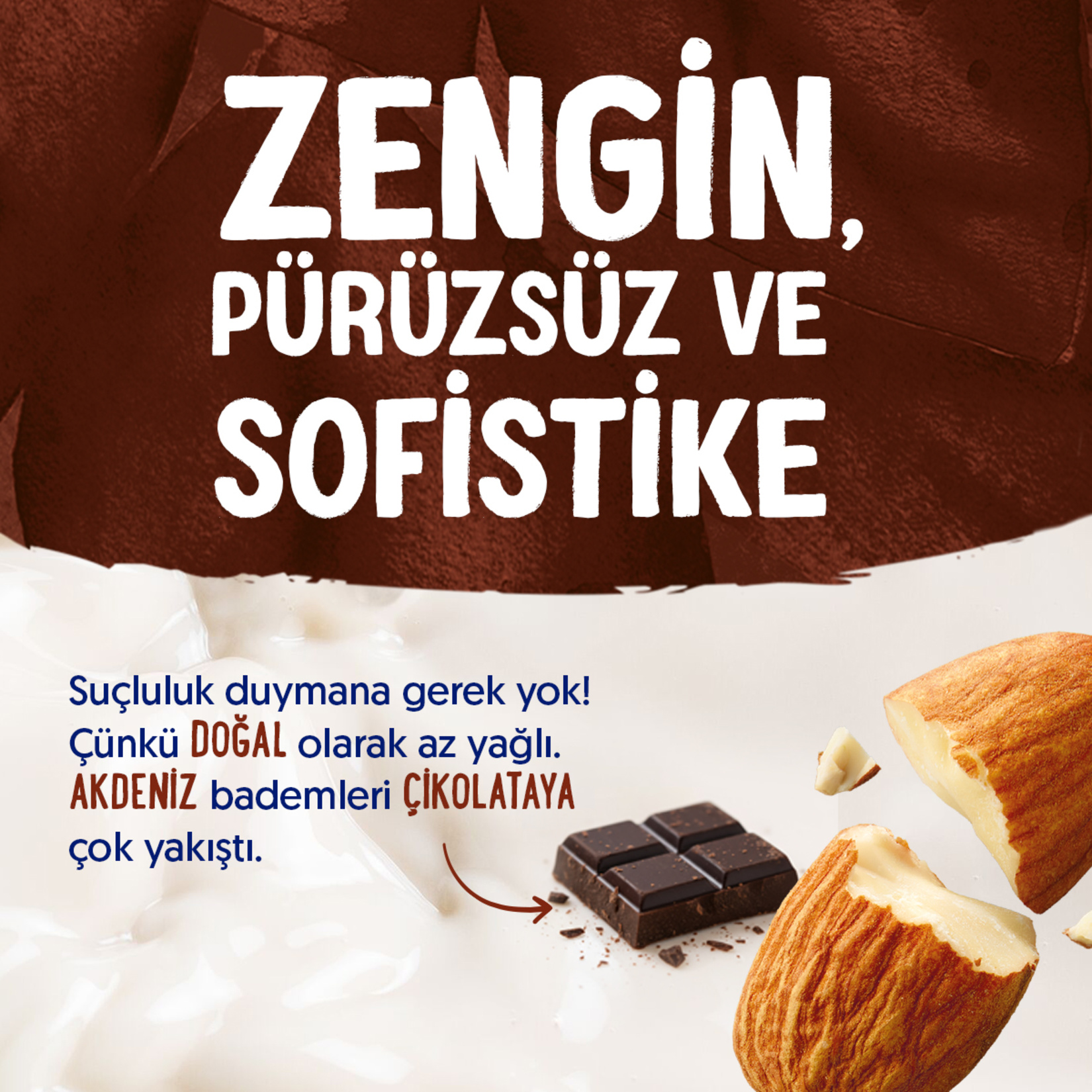 Alpro Bitter Çikolata Badem İçeceği 1 L - Görsel 4