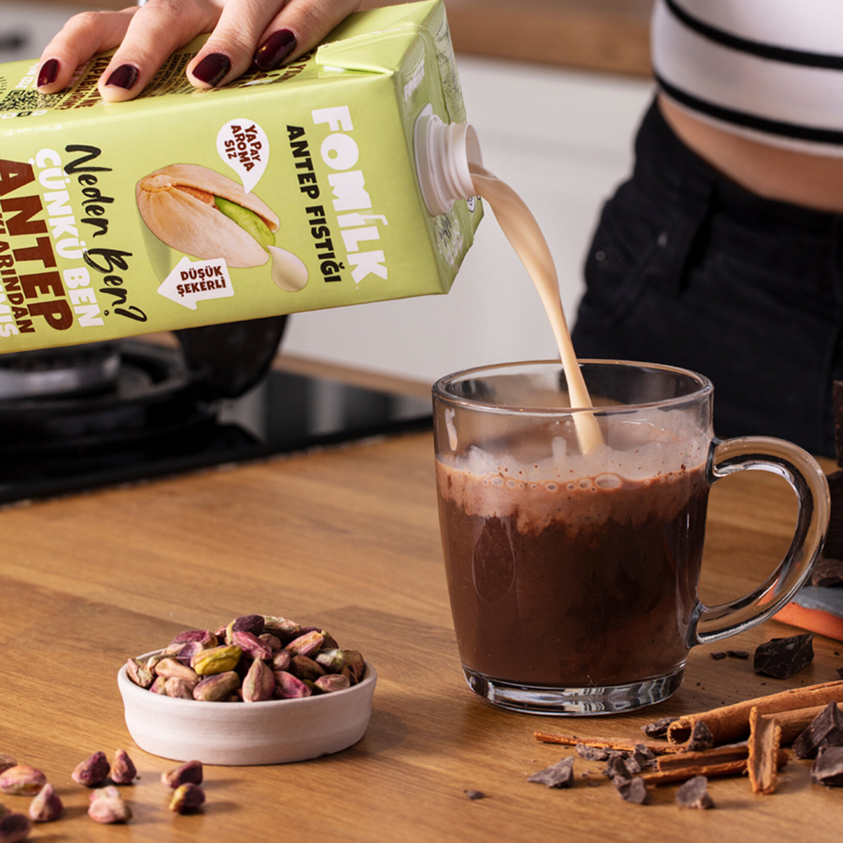 Fomilk Antep Fıstıklı İçecek 1L - Görsel 3