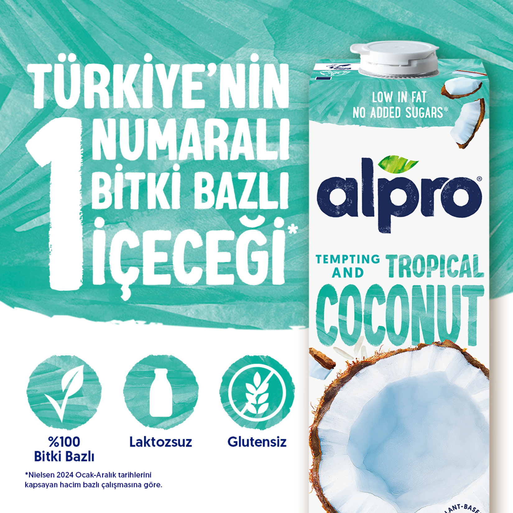 Alpro Hindistan Cevizi İçeceği 1 L - Görsel 2