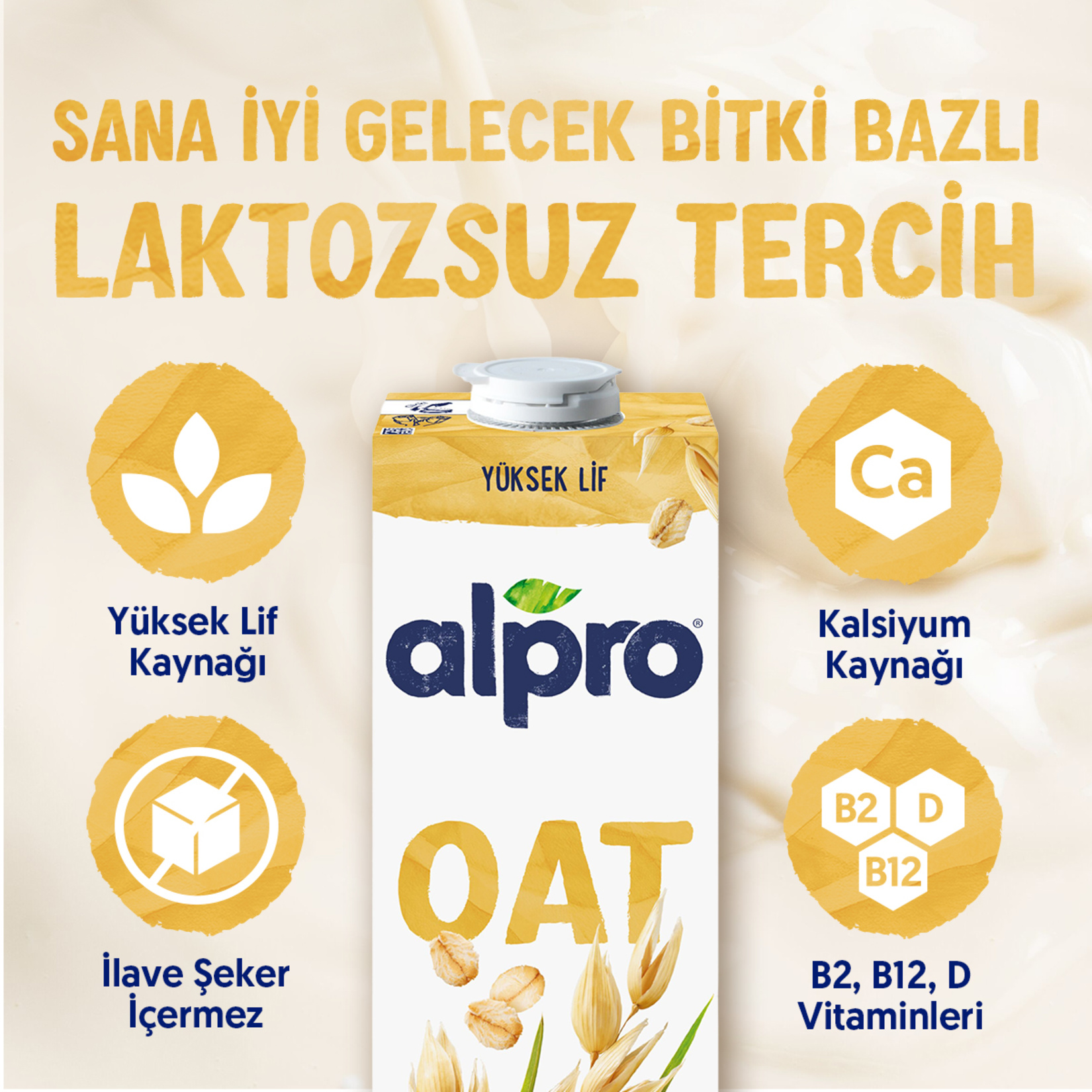 Alpro Yulaf İçeceği 1 L - Görsel 3