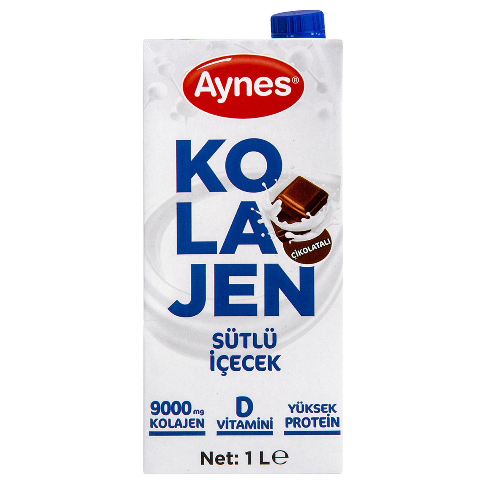 Aynes Çikolatalı Kolajenli Uht Sütlü 1 L