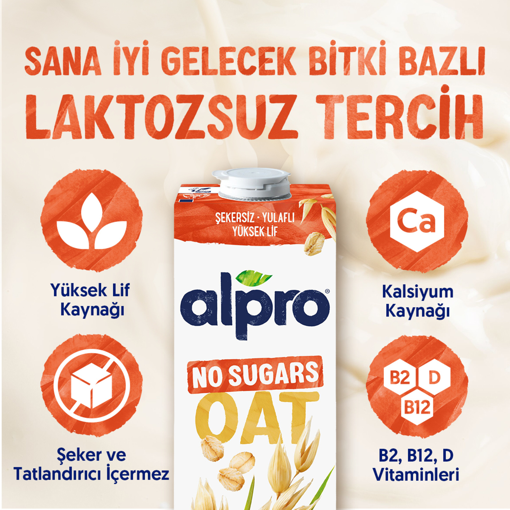 Alpro Şekersiz Yulaf İçeceği 1 L - Görsel 5