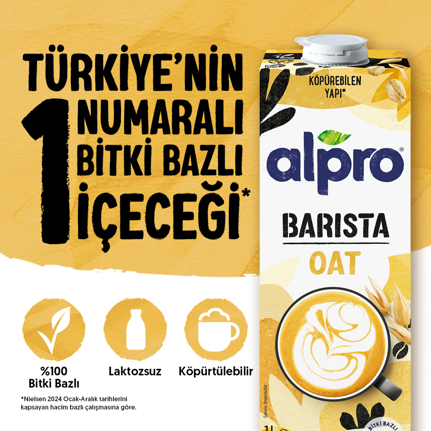 Alpro Barista Yulaflı İçecek 1 L - Görsel 2