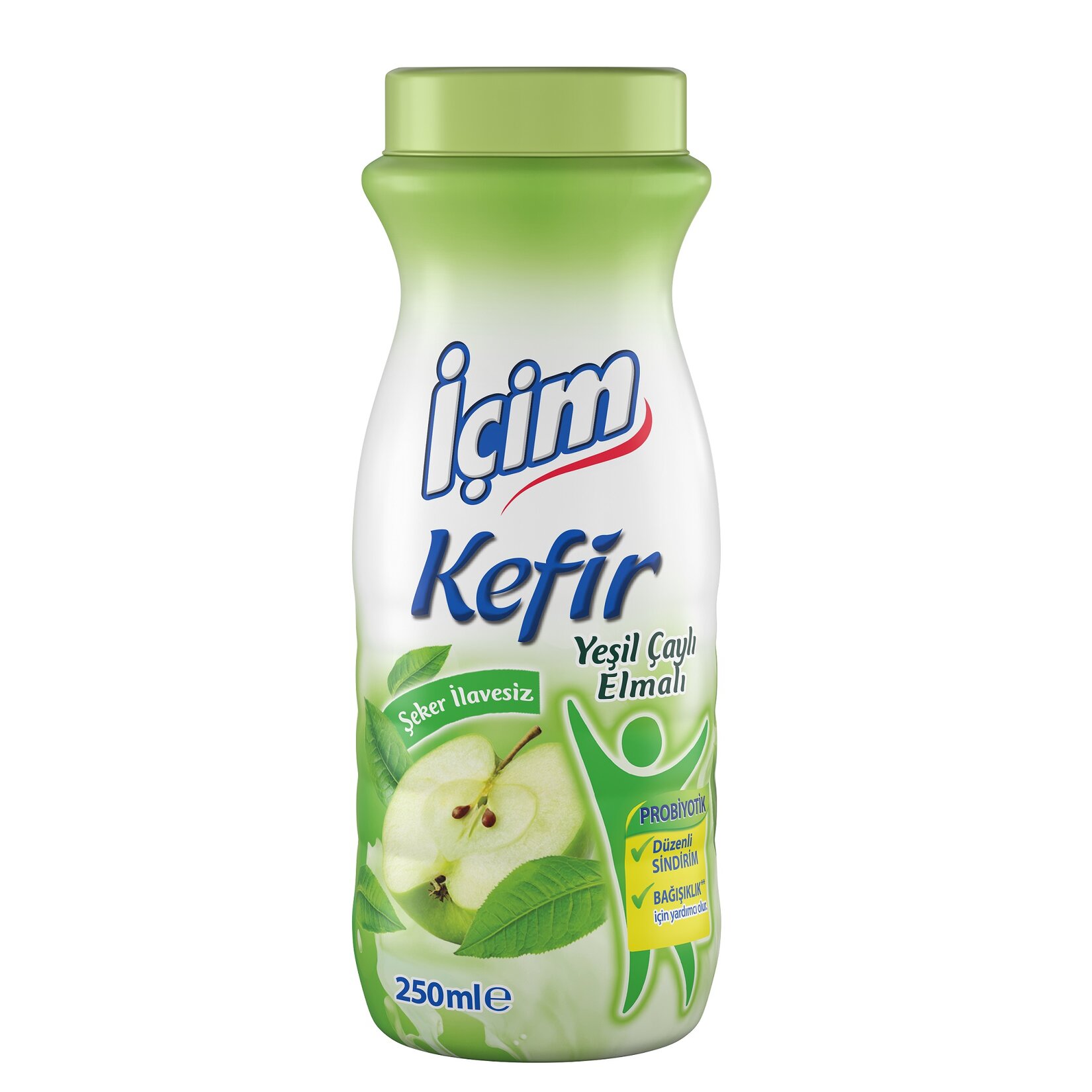 İçim Kefir Yeşil Çaylı Elmalı 250 Ml - Görsel 1