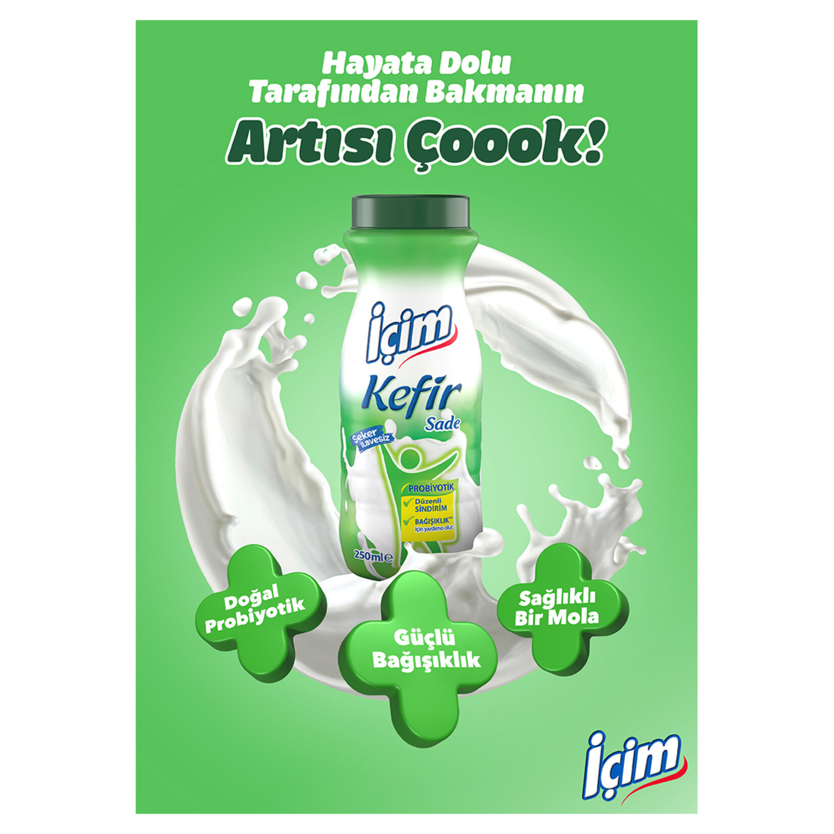 İçim Kefir Sade 250 Ml - Görsel 2