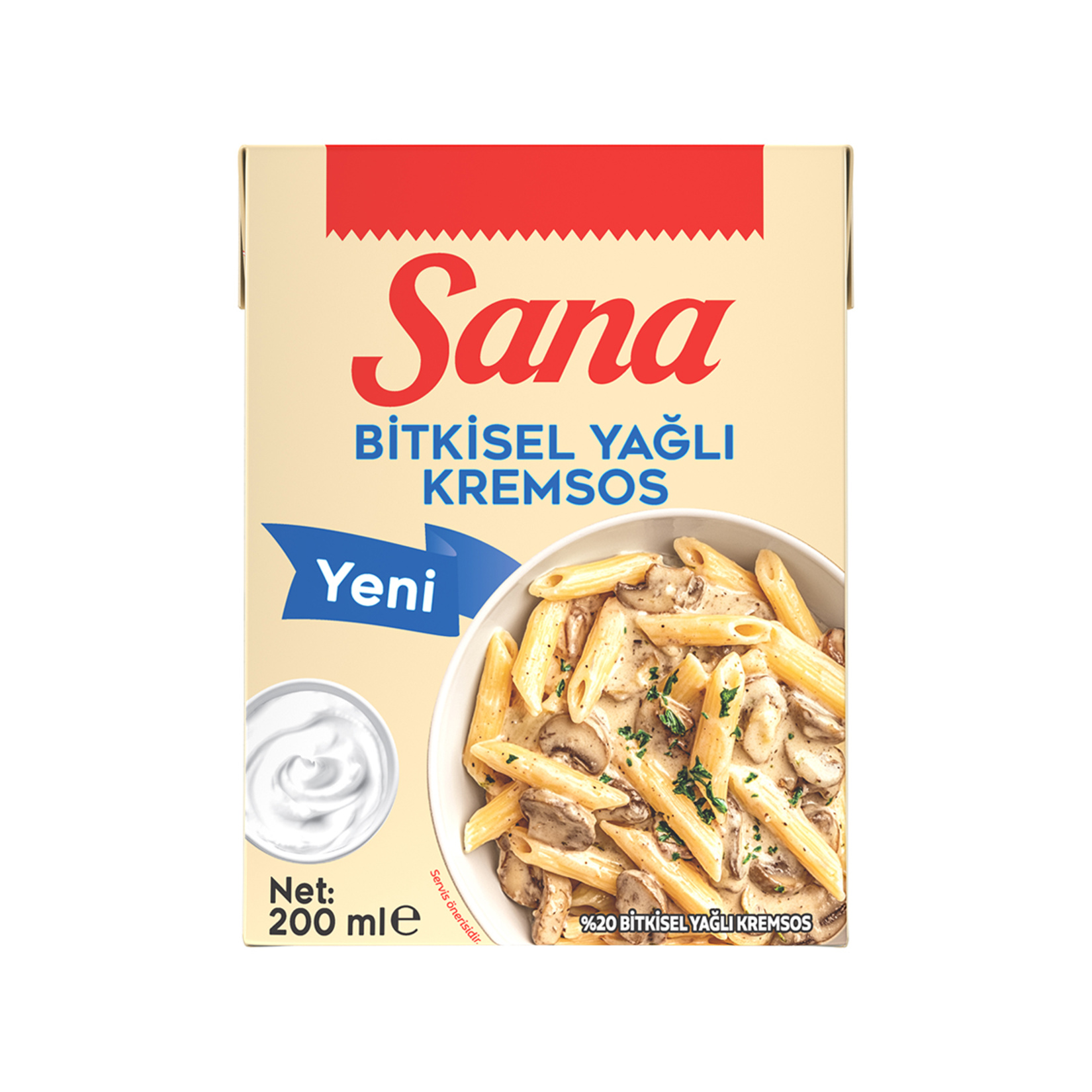 Sana Bitkisel Yağlı Kremsos 200 Ml - Görsel 1