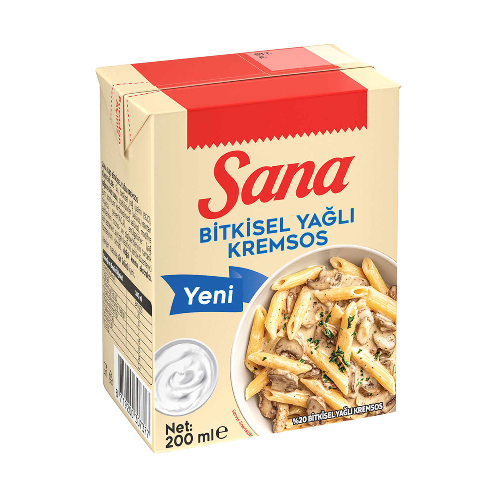 Sana Bitkisel Yağlı Kremsos 200 Ml - Görsel 3