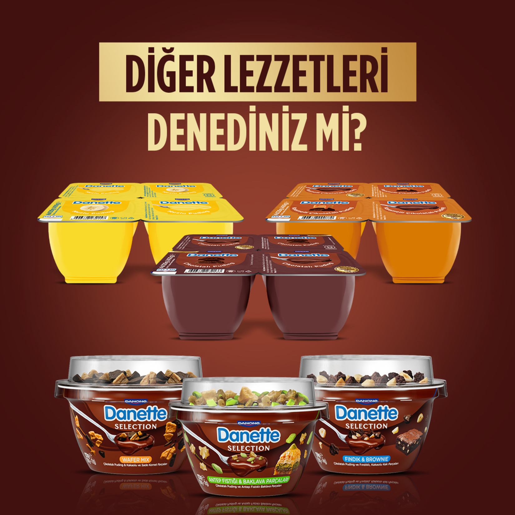 Danette İkilim Çikolatalı Sütlü Puding 4 x 70 G - Görsel 5