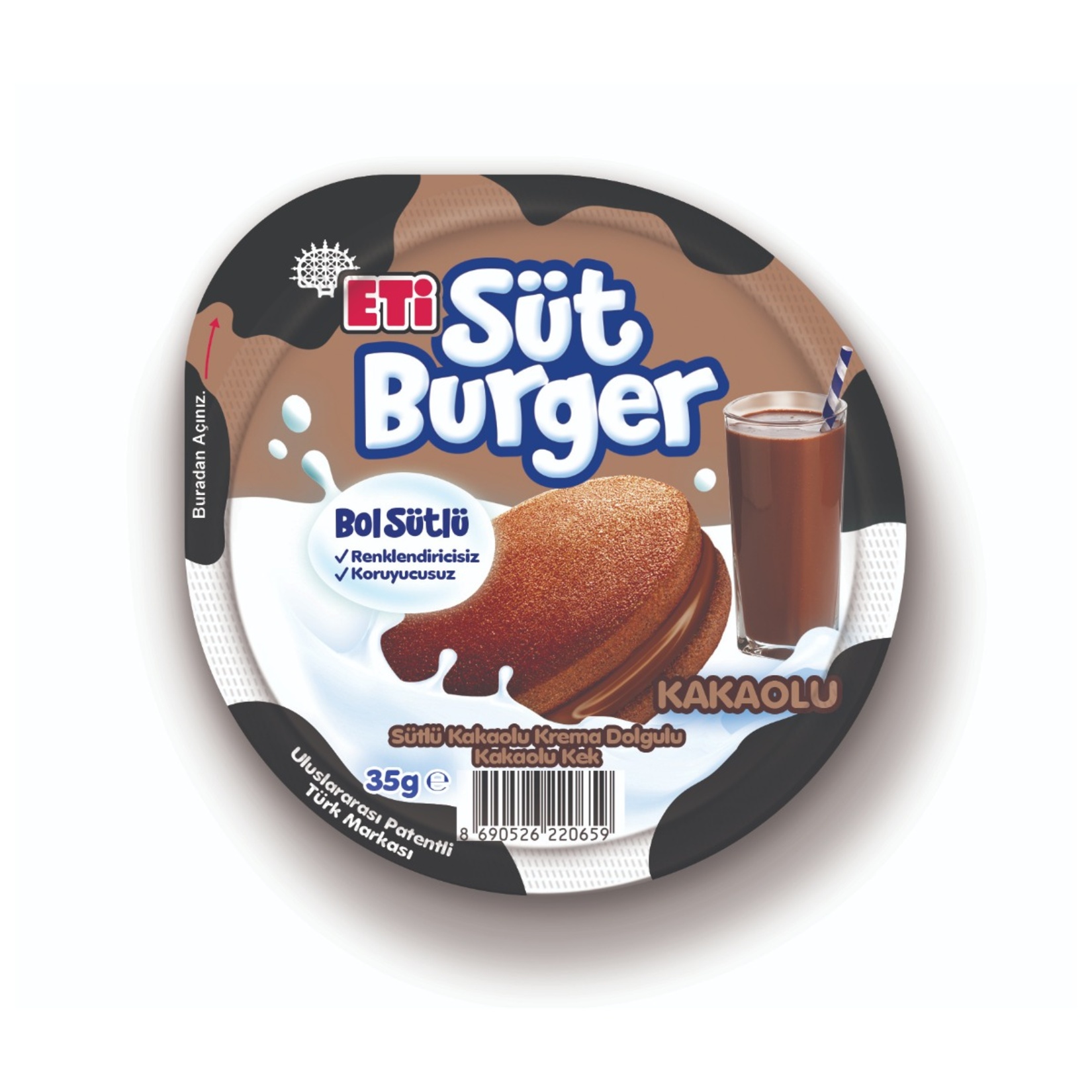 Eti Süt Burger Kakaolu 35 G