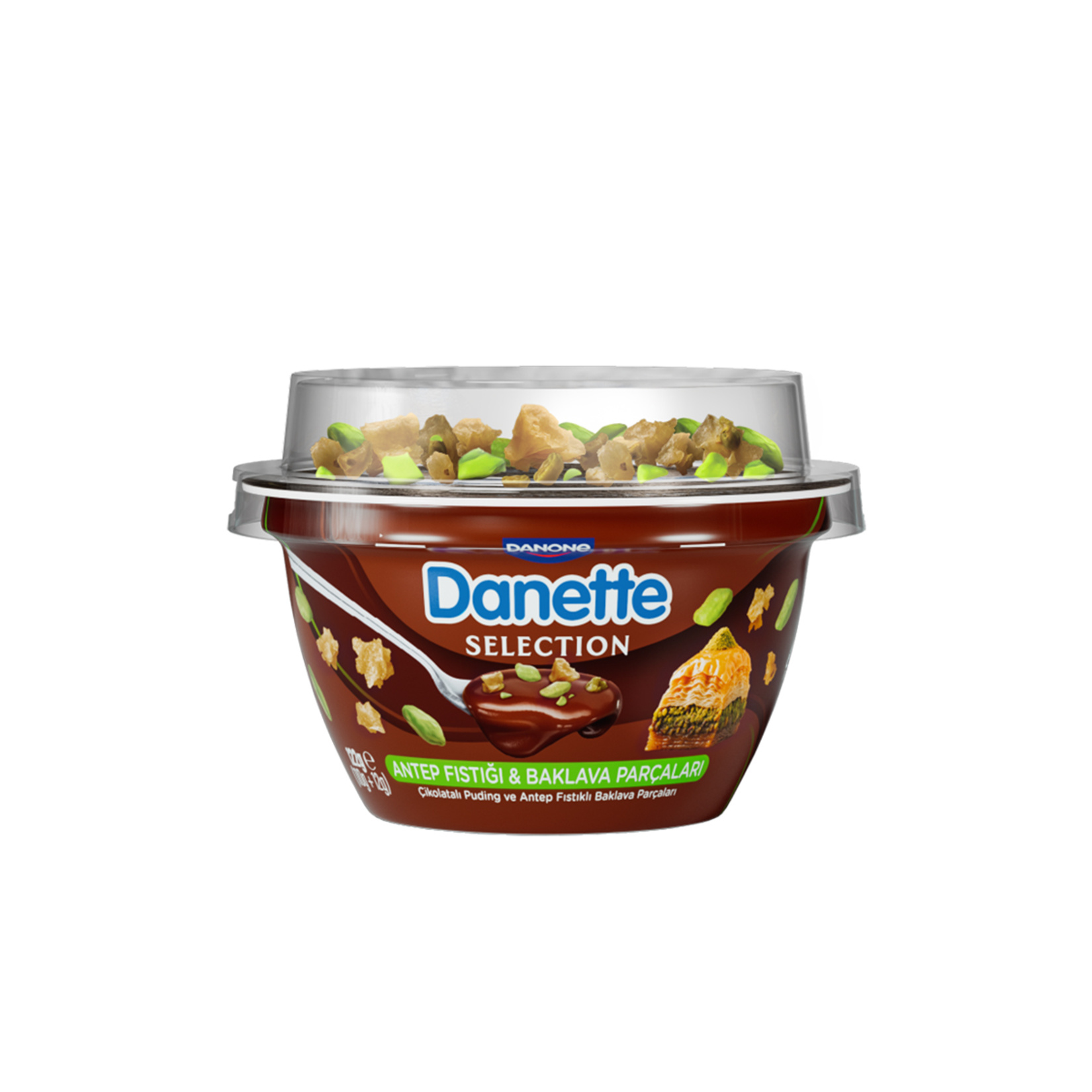 Danette Topper Selection Antep Fıstıklı & Baklava Parçaları 122 G