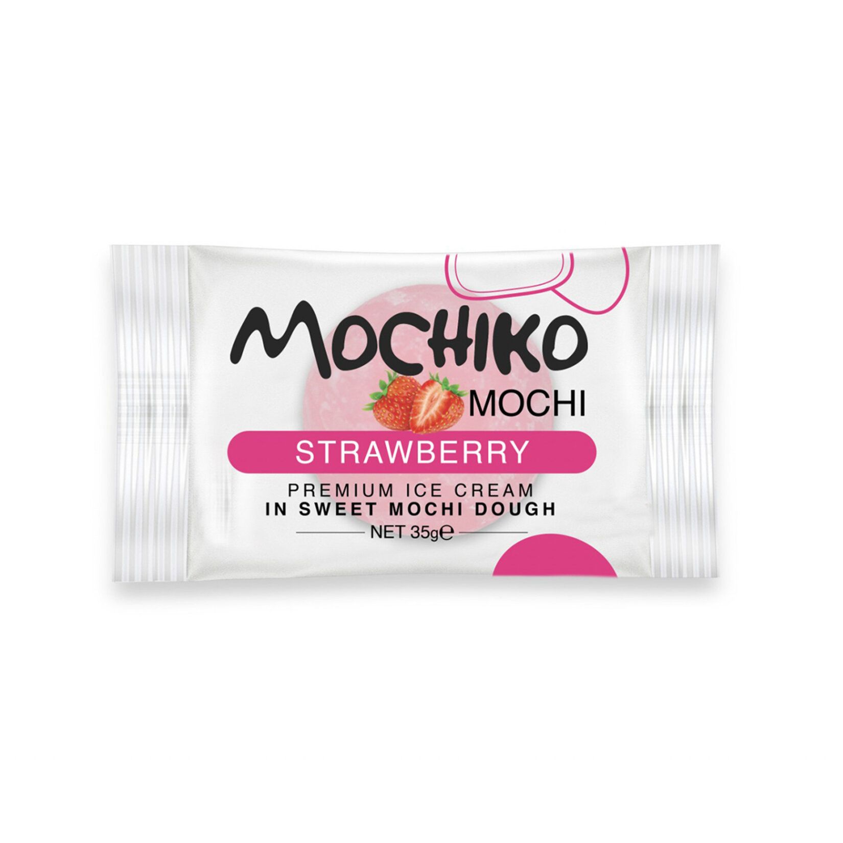 Mochiko Çilekli Dondurmalı Mochi 35G