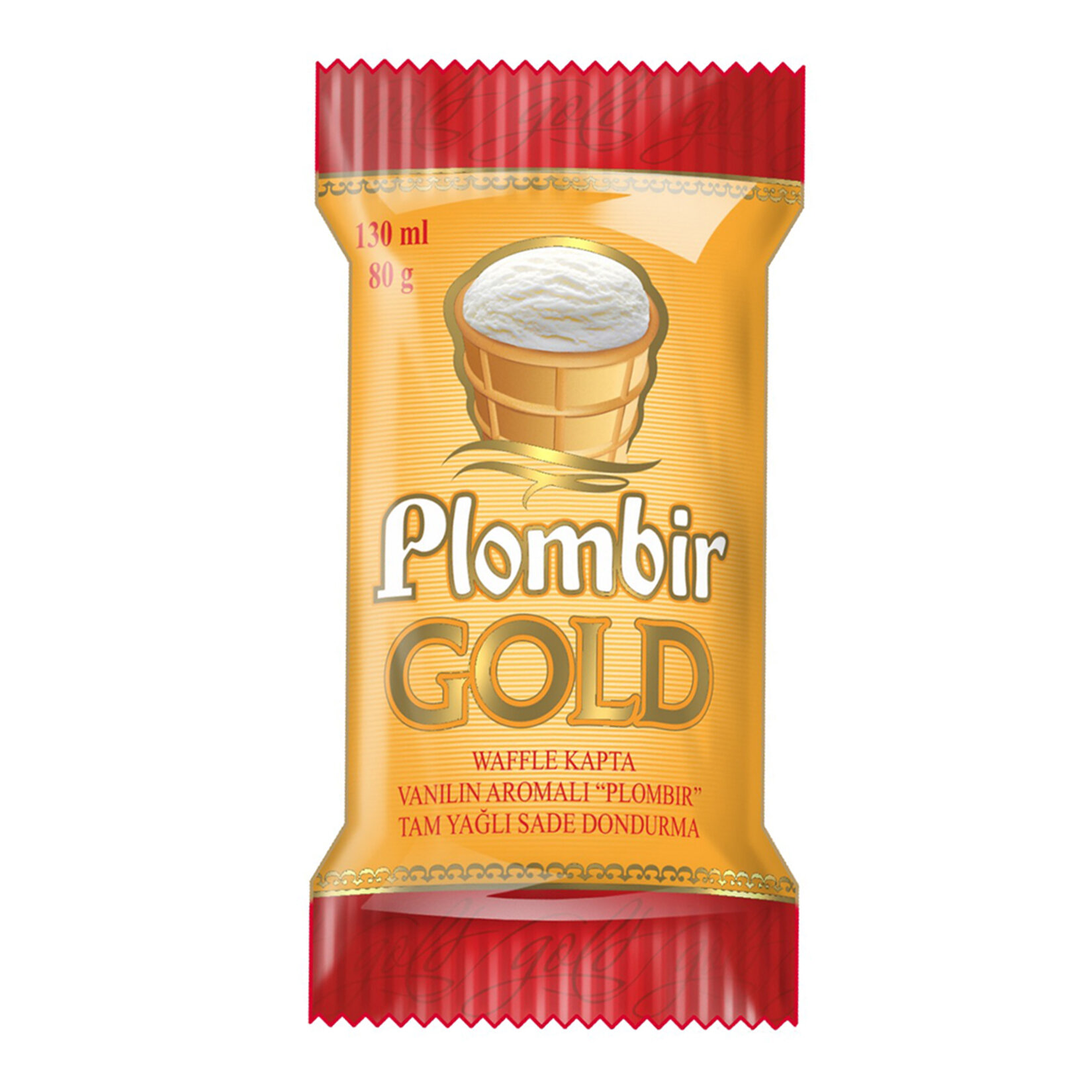 Plombir Gold Vanilin Aromalı Waffle Kapta 80G