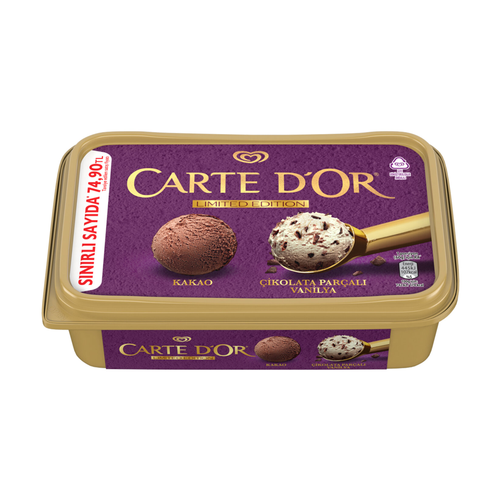 Carte D'or Limited Edıtion Kakao Çikolata Parçalı Vanilya 650 ml