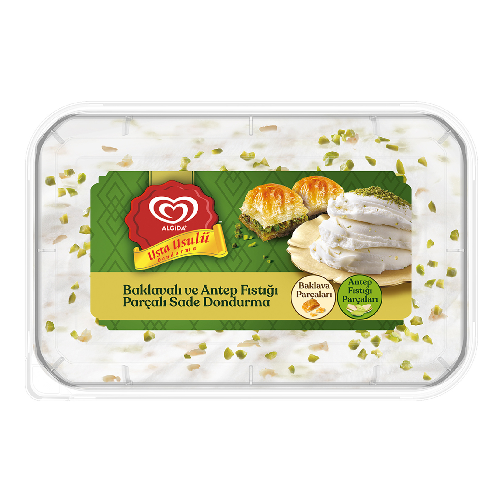 Algida Usta Usulü Baklavalı & Antep Fıstıklı Dondurma 460 Ml - Görsel 1
