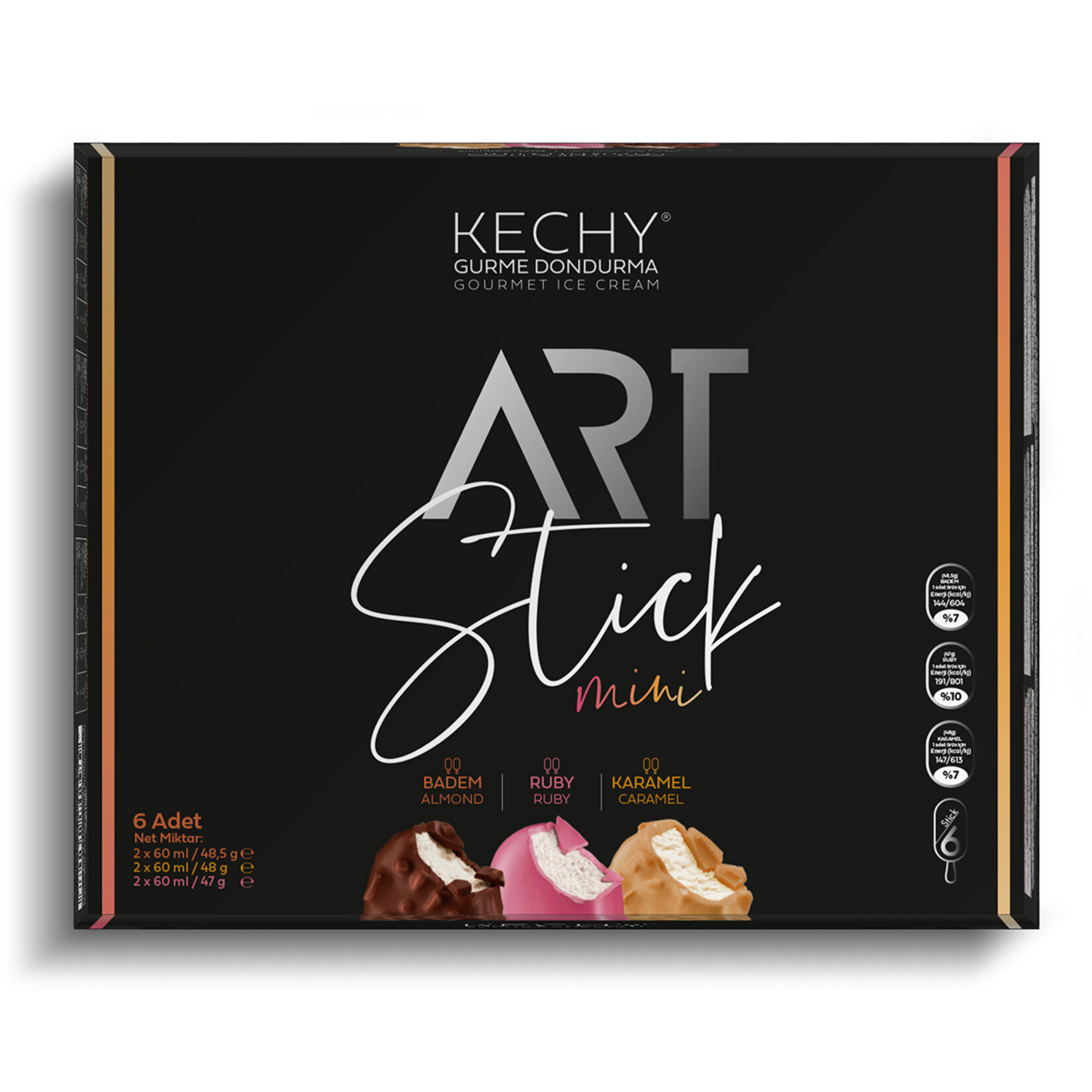 Kechy Gurme Mini Stick Mp Badem Ruby Karamel 360 Ml