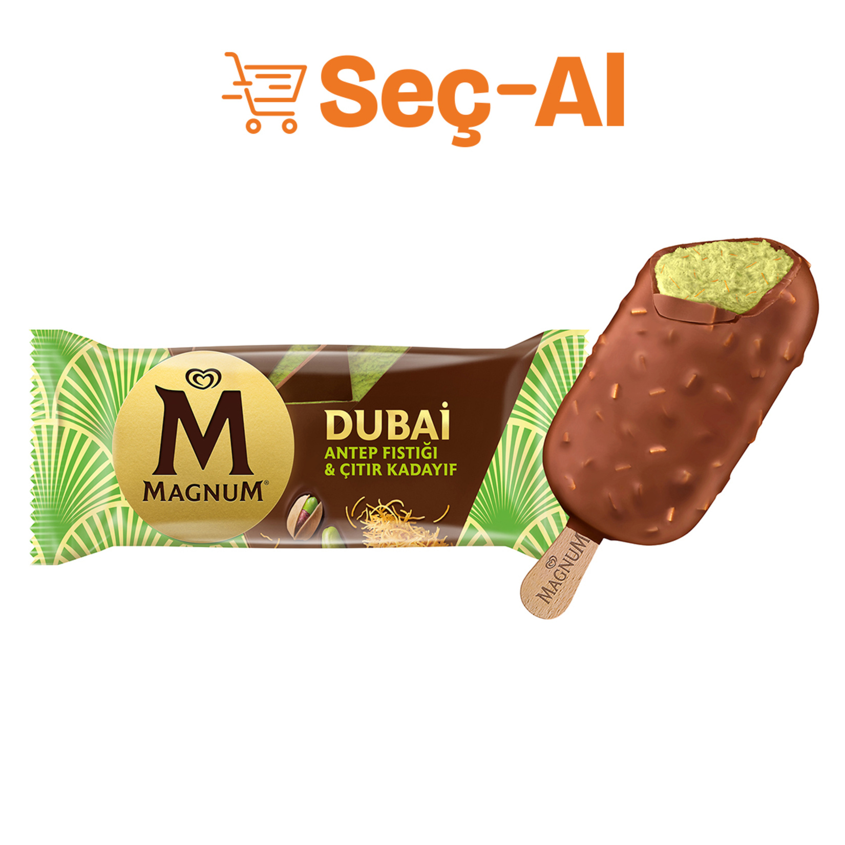 Magnum Dubai Antep Fıstığı & Çıtır Kadayıf 100 Ml - Görsel 1