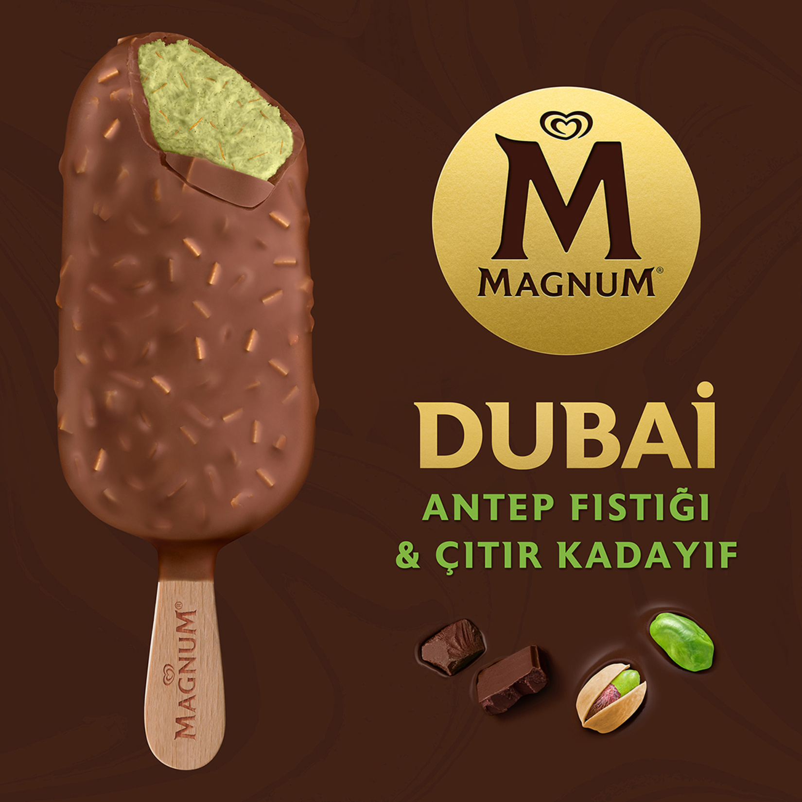Magnum Dubai Antep Fıstığı & Çıtır Kadayıf 100 Ml - Görsel 3