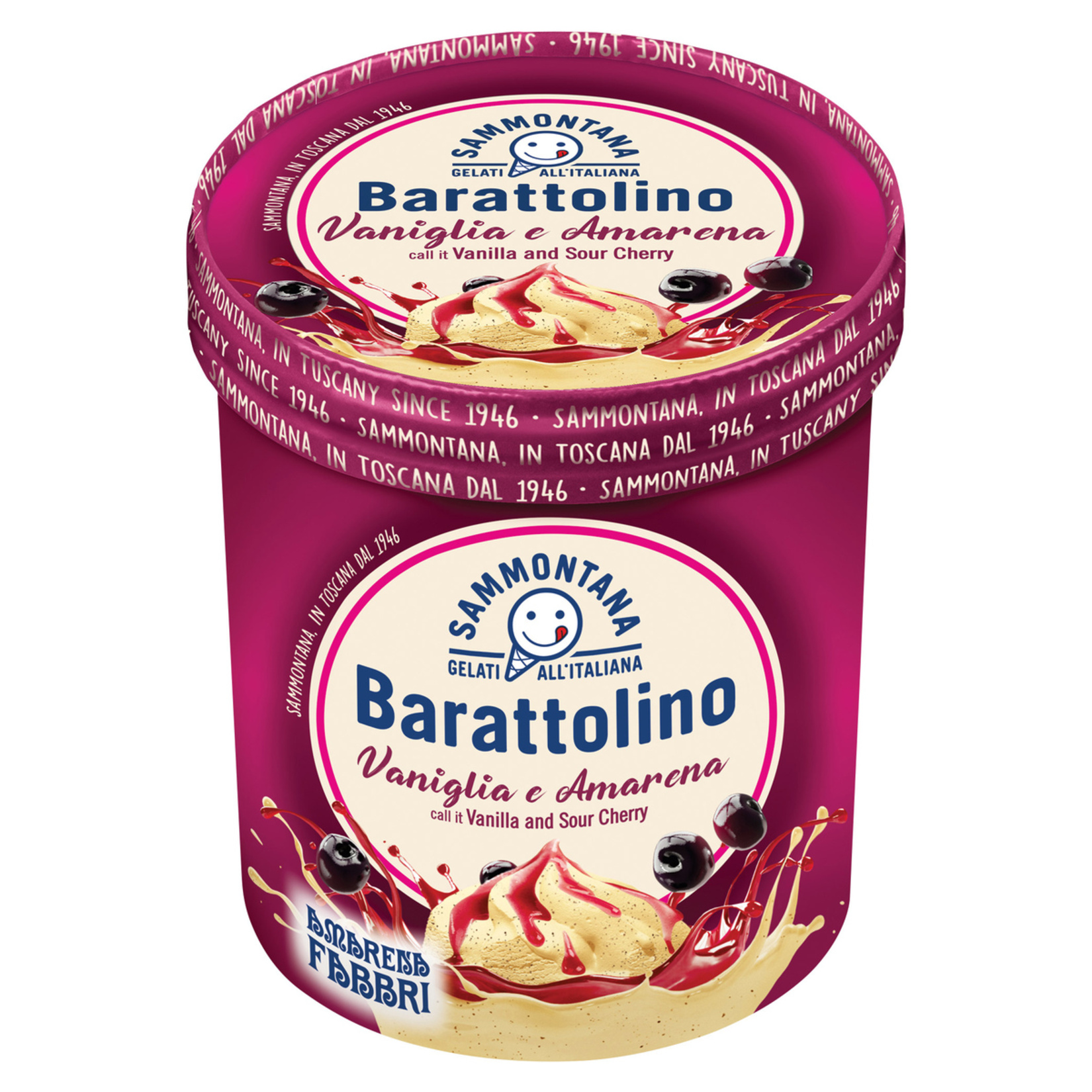 Barrattolino Vaniglia Amarena Vanilya Vişne 800 Ml