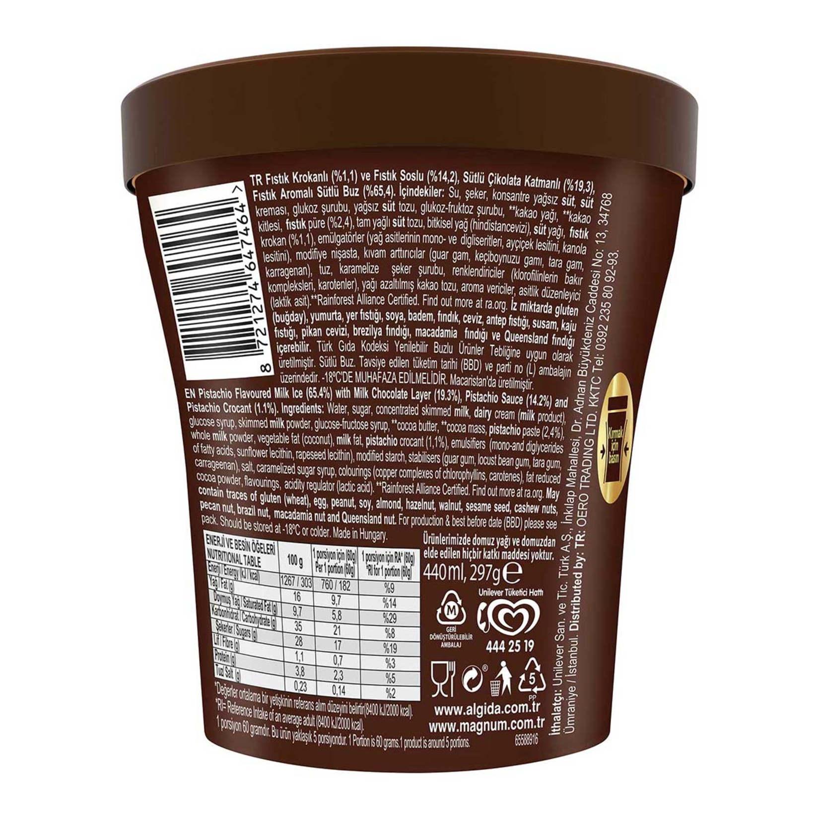 Magnum Crackables Pistachio 440 Ml - Görsel 2