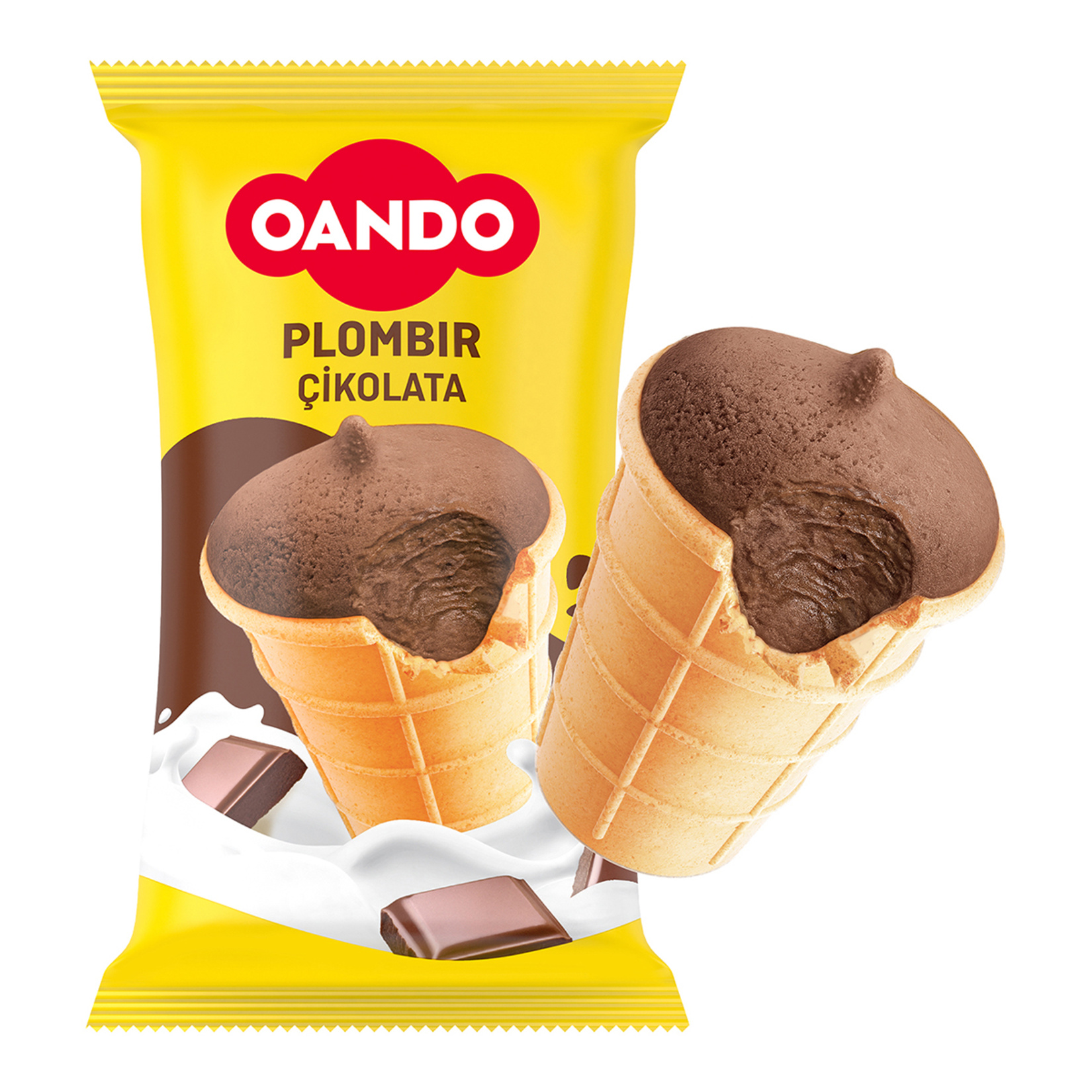 Oando Plombir Çikolatalı Dondurma 120 Ml