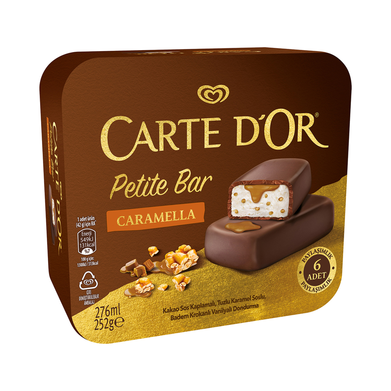 Carte D'or Petite Bar Caramella 6'lı 276 Ml - Görsel 2