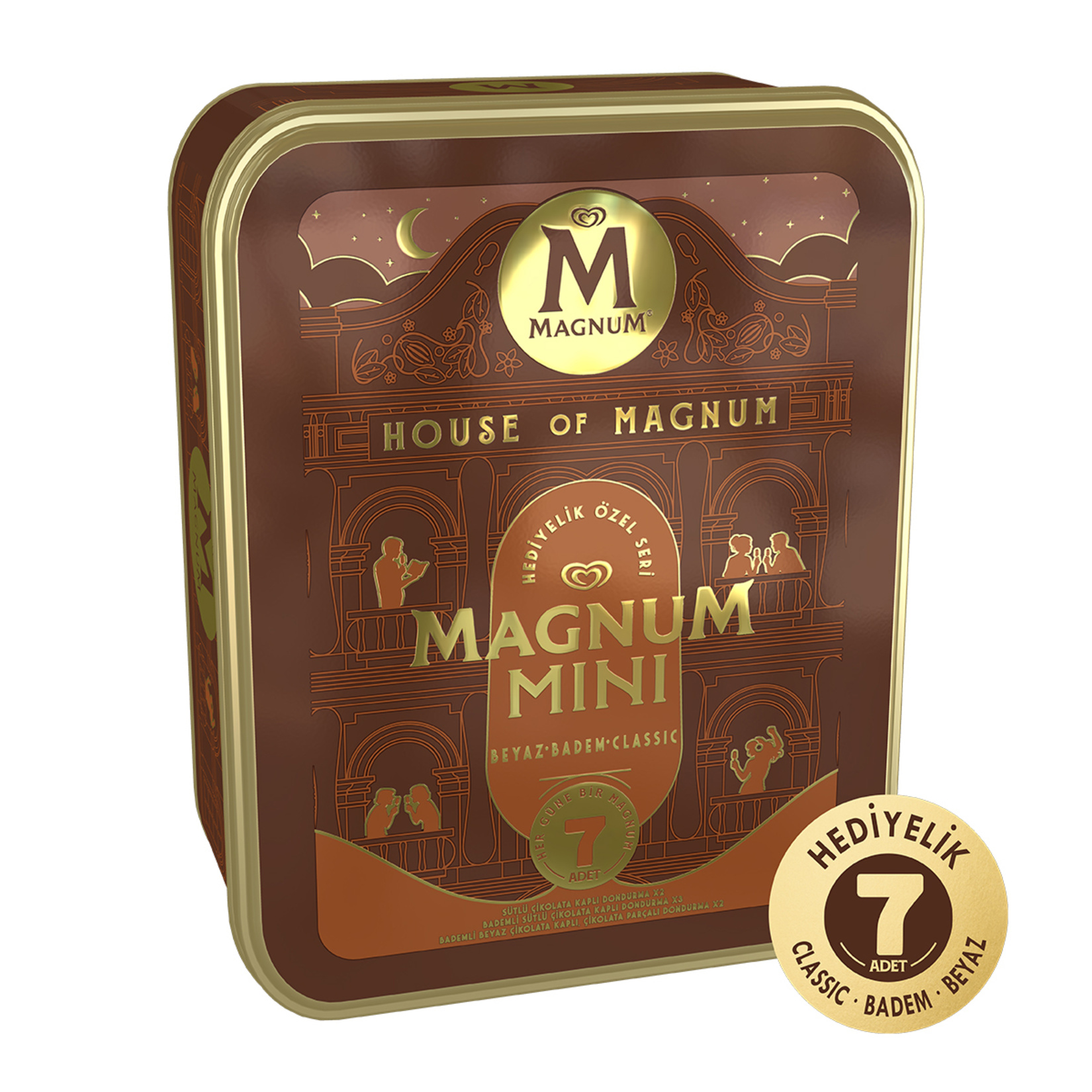 Magnum Mini Badem Beyaz Classic 7'li 385 Ml