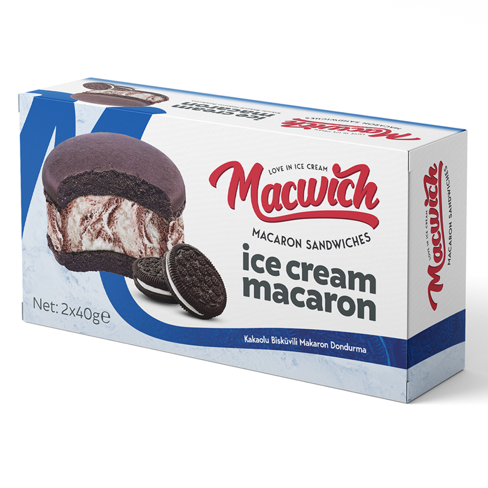 Macwich Kakaolu Bisküvili Makaron Dondurma 80 G