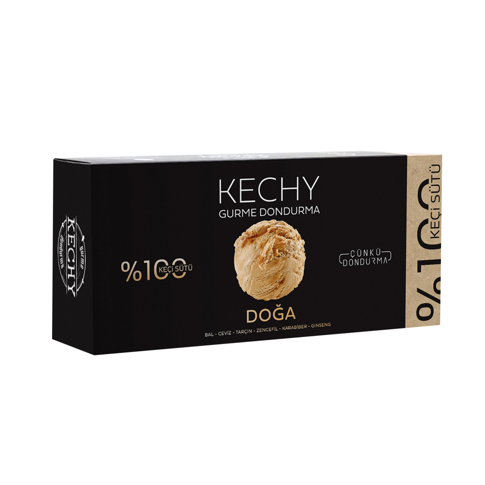 Kechy Gurme Dondurma Doğa Kesme 500 Ml