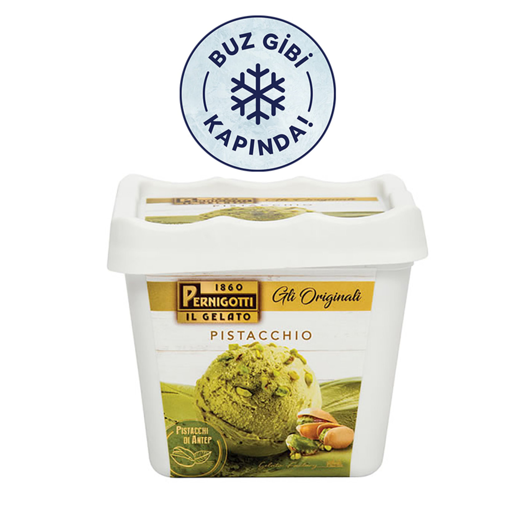 Pernigotti Yarım Yağlı Fıstıklı Dondurma 500 Ml