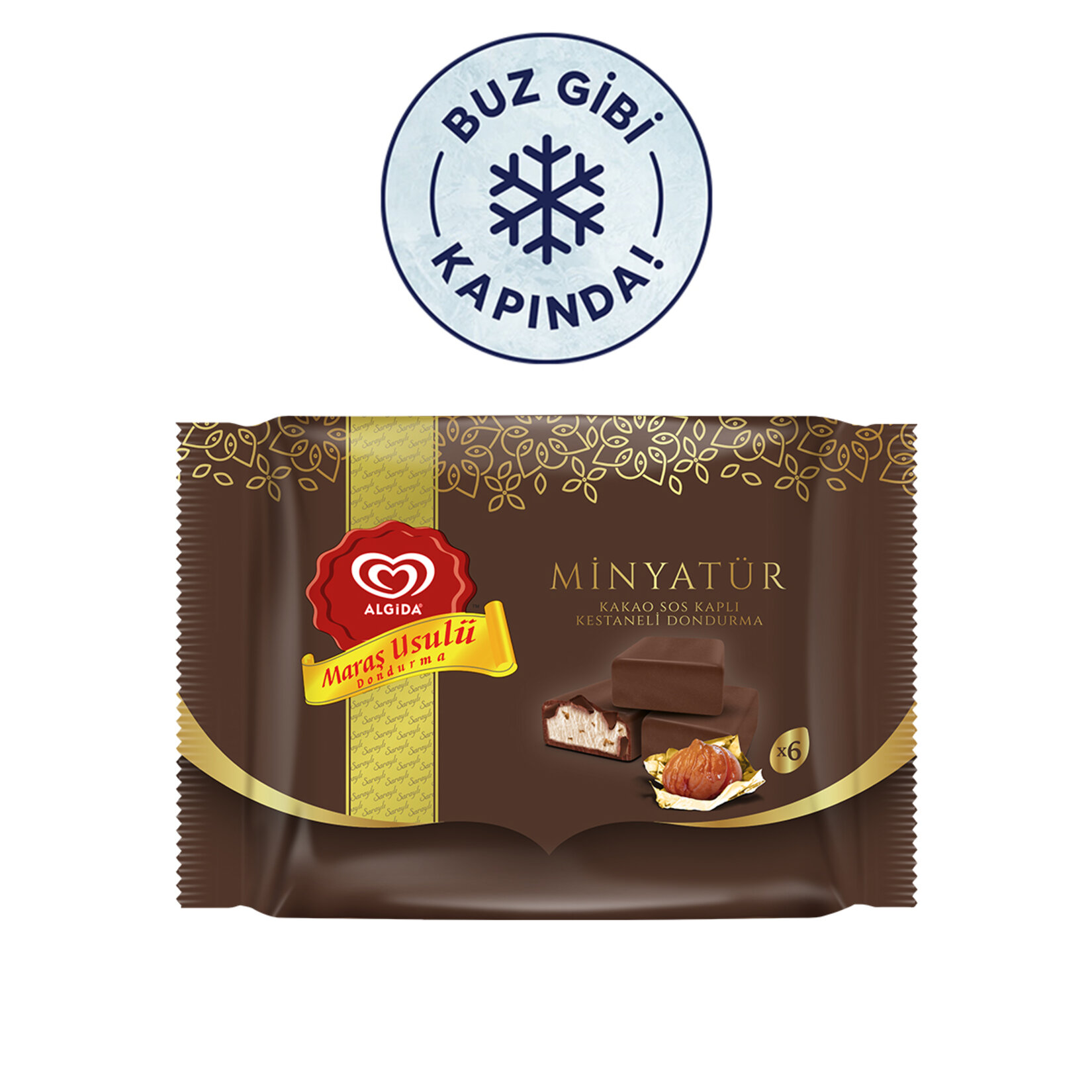 Algida Maras Usulü Kestane 210 Ml - Görsel 1