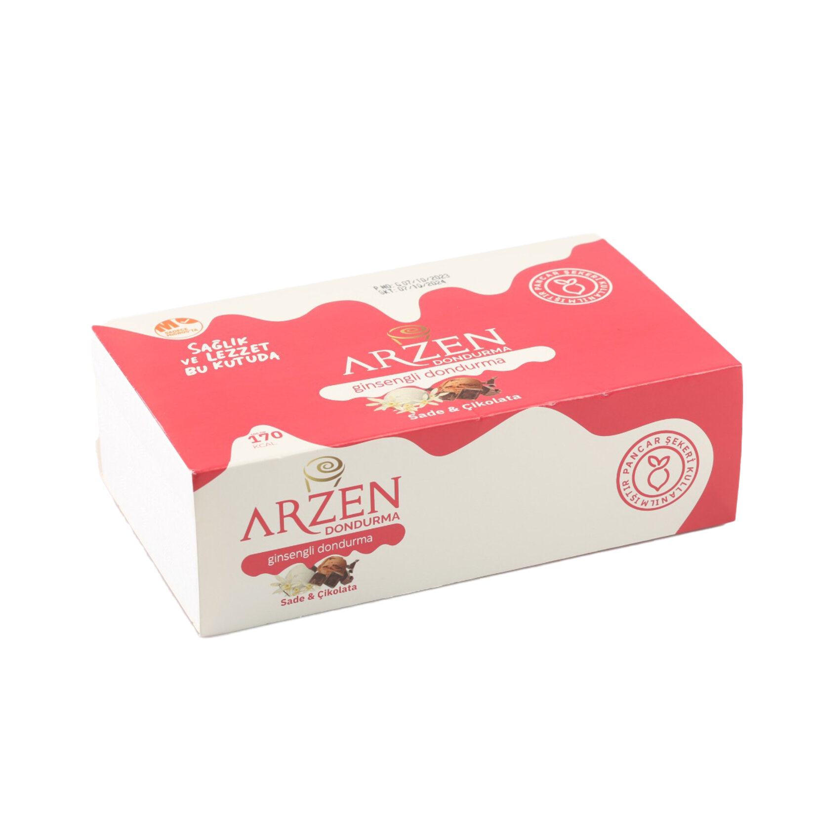 Arzen Ginseng Sade Çikolatalı Dondurma 500 Ml