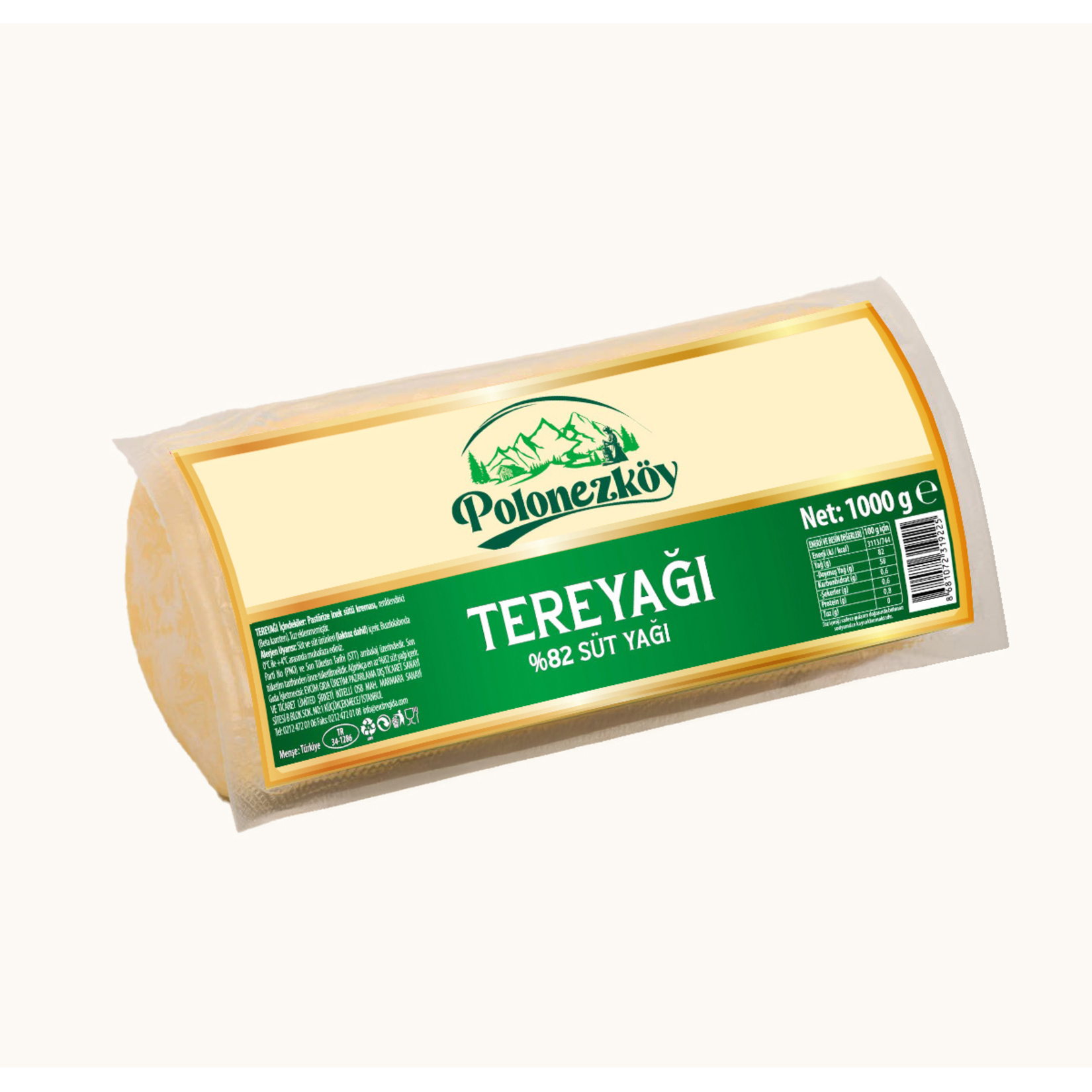 Polonezköy % 82 Süt Yağı Tereyağı 1 Kg