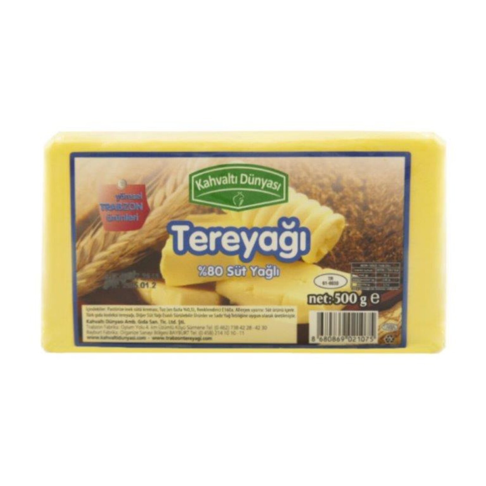 Kahvaltı Dünyası Tereyağı 500 G