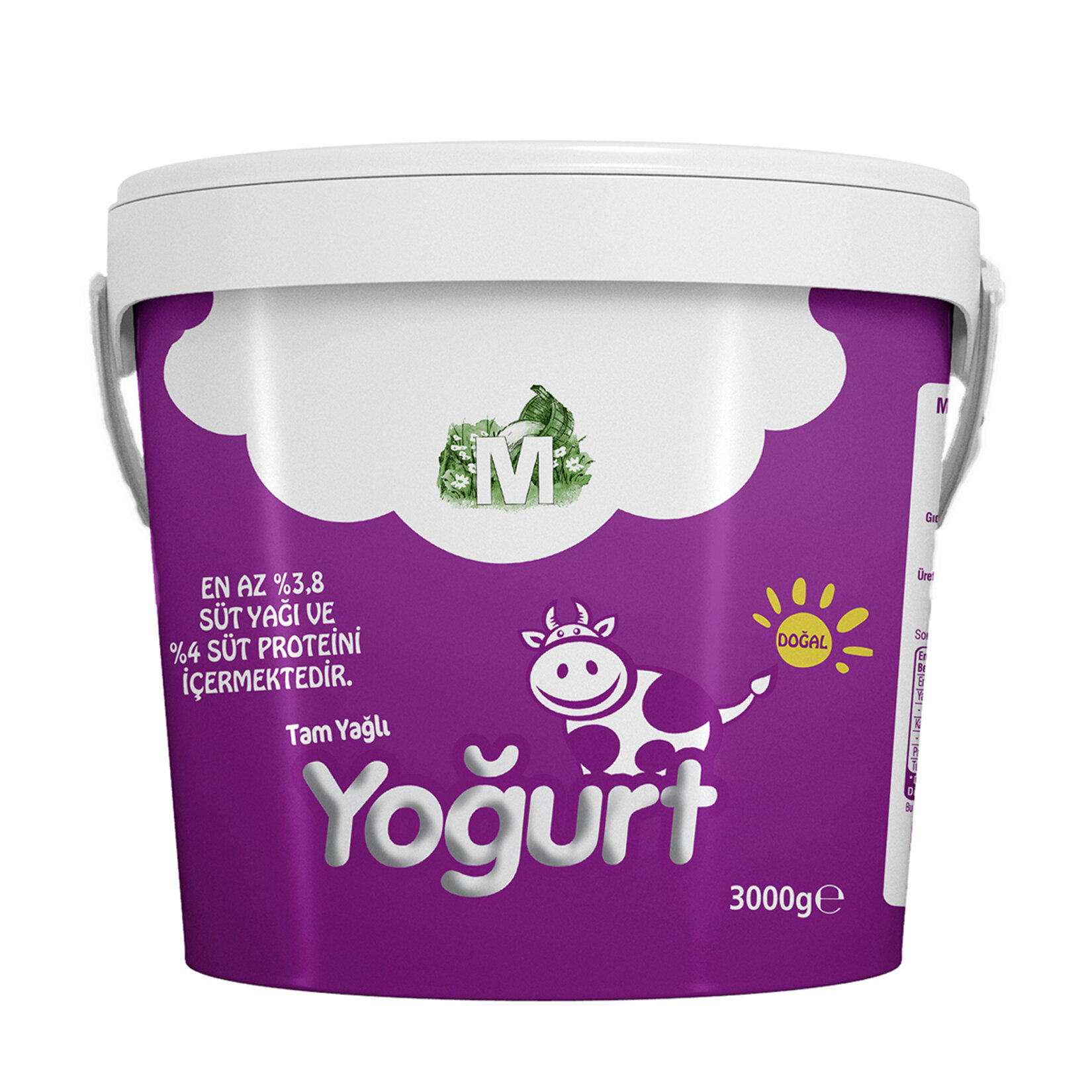 Migros Tam Yağlı Homojenize Yoğurt 3000G.
