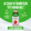 Activia Shot X2 Probiyotik Ahududu & Hibiskus 4 x 80 Ml - Görsel 2